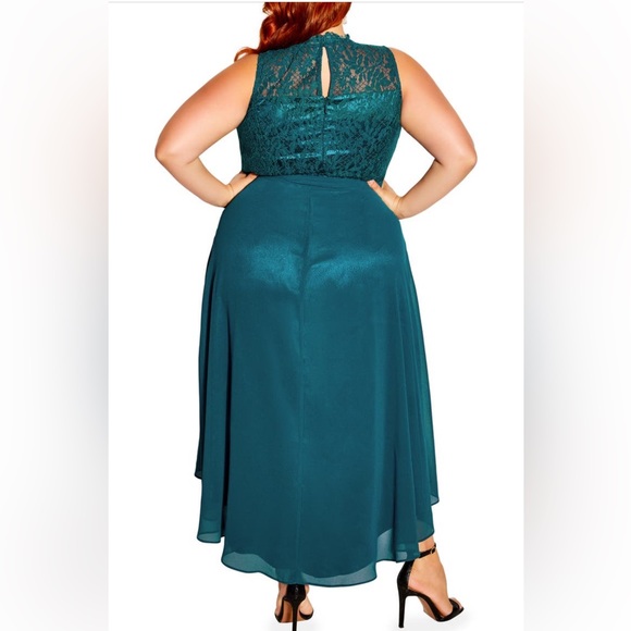 CityChic high low lover dress jade - Picture 2 of 7